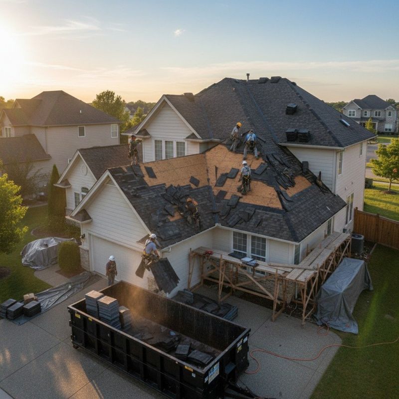 Damaged Roof Replacement in Worcester, MA