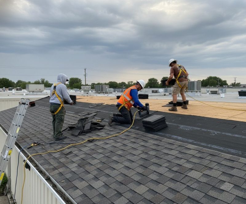 Local Steel Roof Replacement pros at work